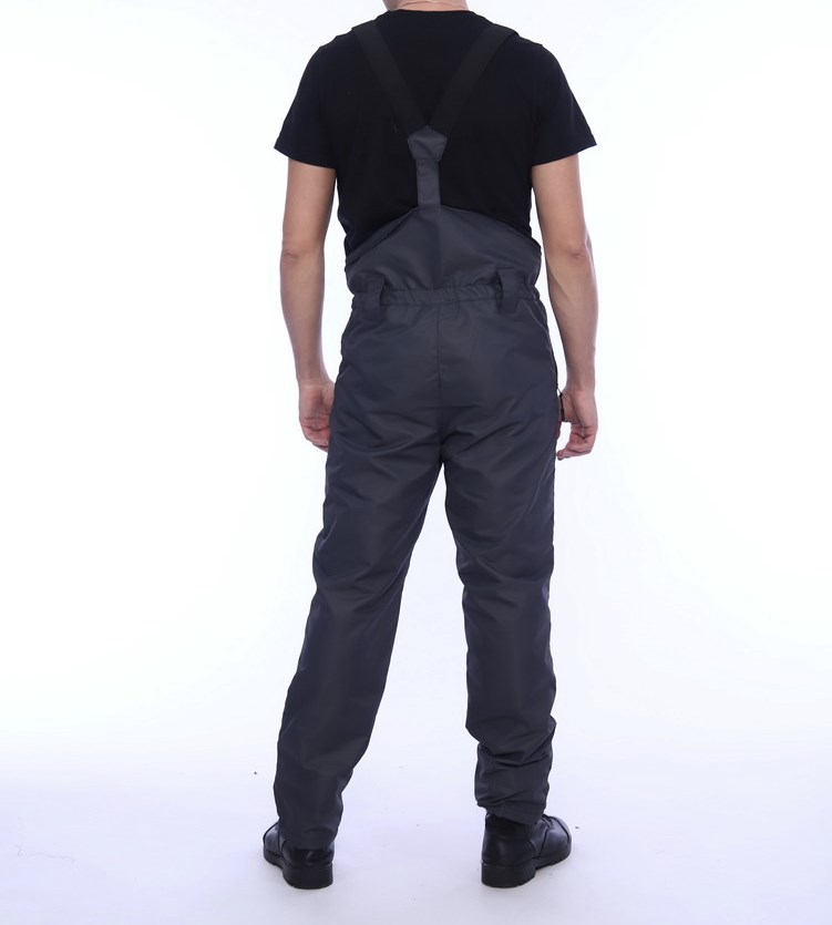 Костюм серый, арт. 6574, демисезон, ткань таслан, подкладка флис, куртка+брюки с подтяжками