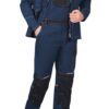 Костюм «Шатл» тёмно-синий с чёрным, куртка+полукомбинезон (80% хлопок)