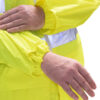 Плащ сигнальный влагозащитный жёлтый с СОП
