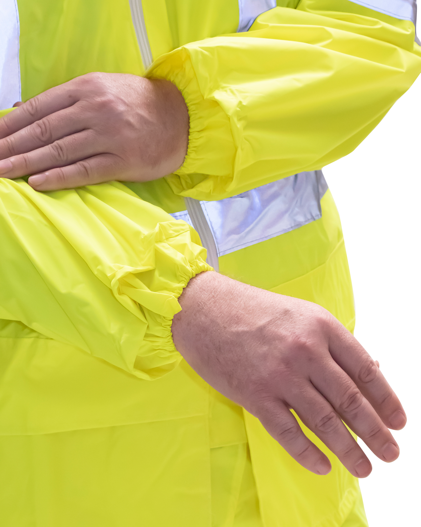 Плащ сигнальный влагозащитный жёлтый с СОП