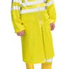 Плащ сигнальный влагозащитный жёлтый с СОП