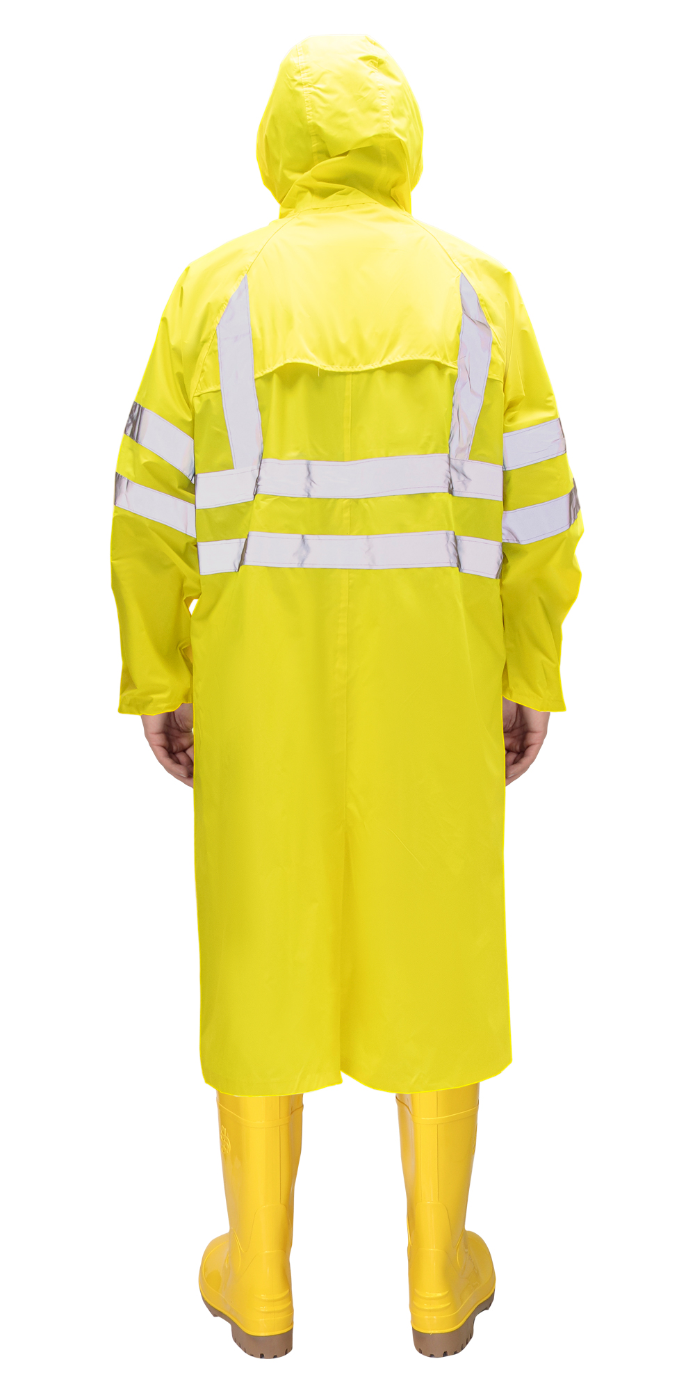 Плащ сигнальный влагозащитный жёлтый с СОП