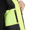 Жилет светоотражающий утеплённый лимонный с СОП