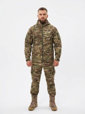 Костюм тактический арт. 7165 КМФ МУЛЬТИКАМ (ткань хлопок+вискоза) с липучками под шевроны